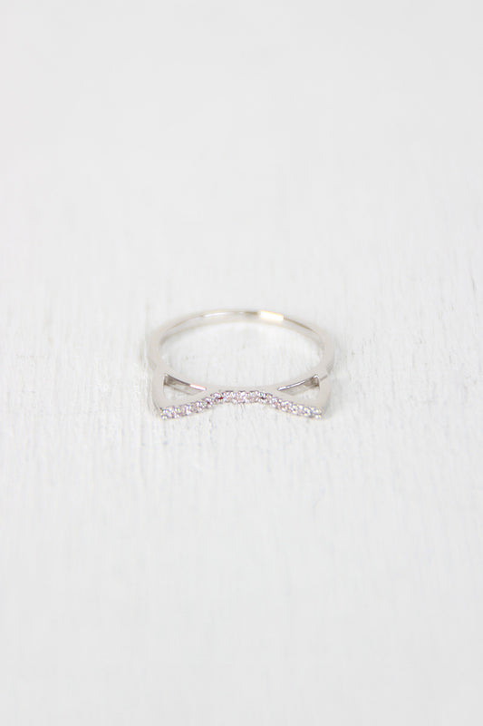 Purr-fect Rhinestone Kitten Ring