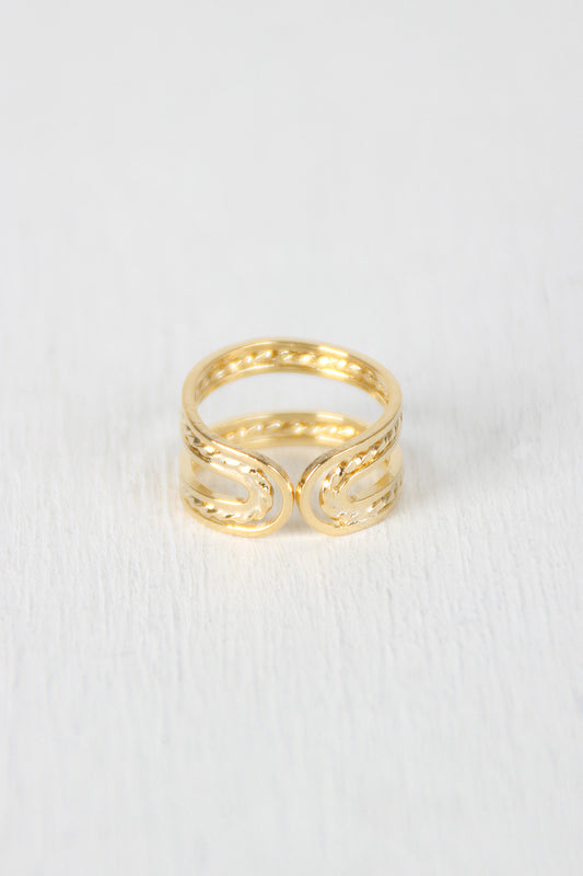 Open Row Multi Band Ring