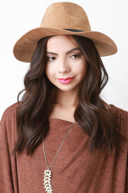 Suede Explorer Fedora Hat