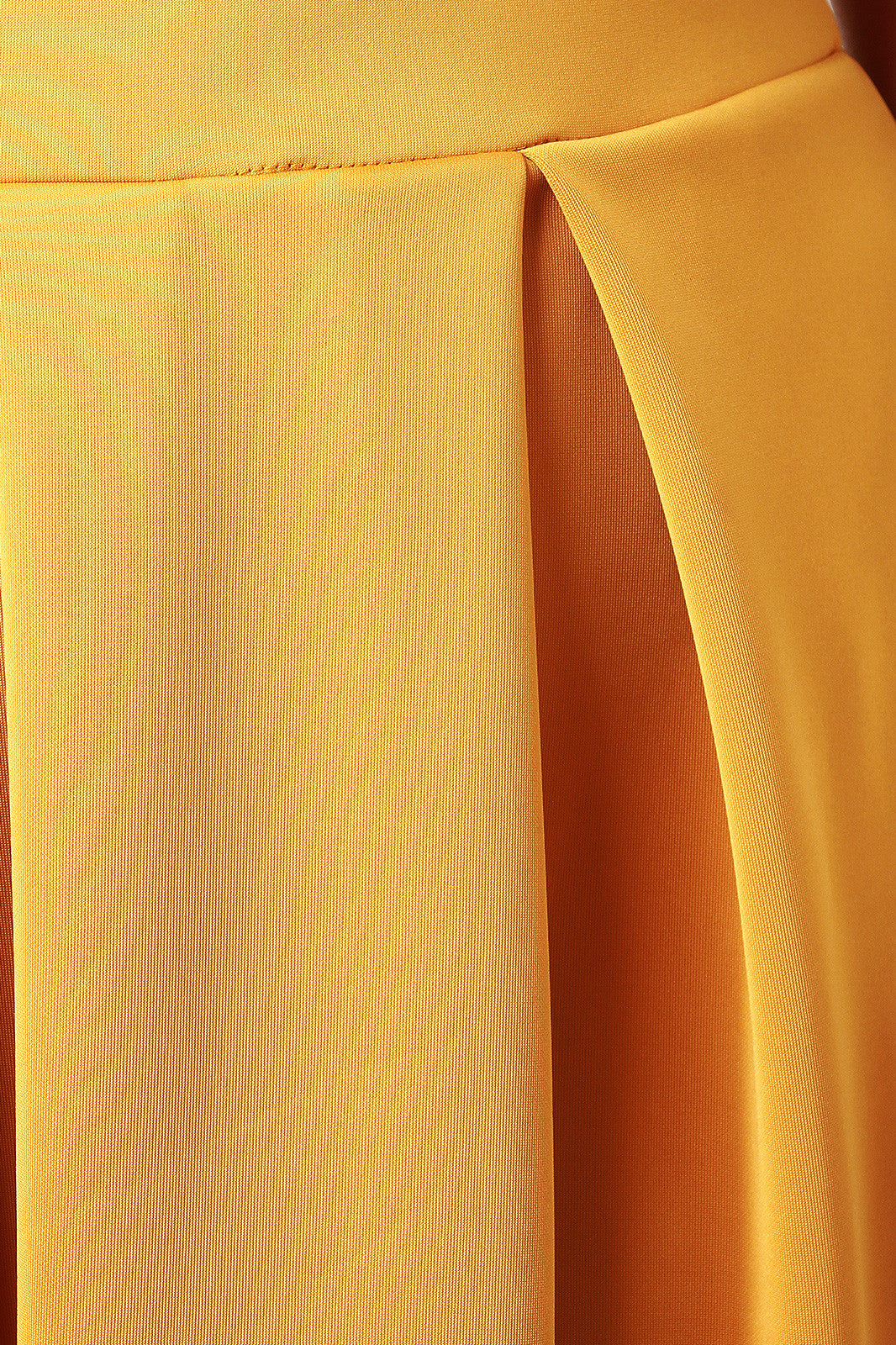 Box Pleated Knit Midi Skirt