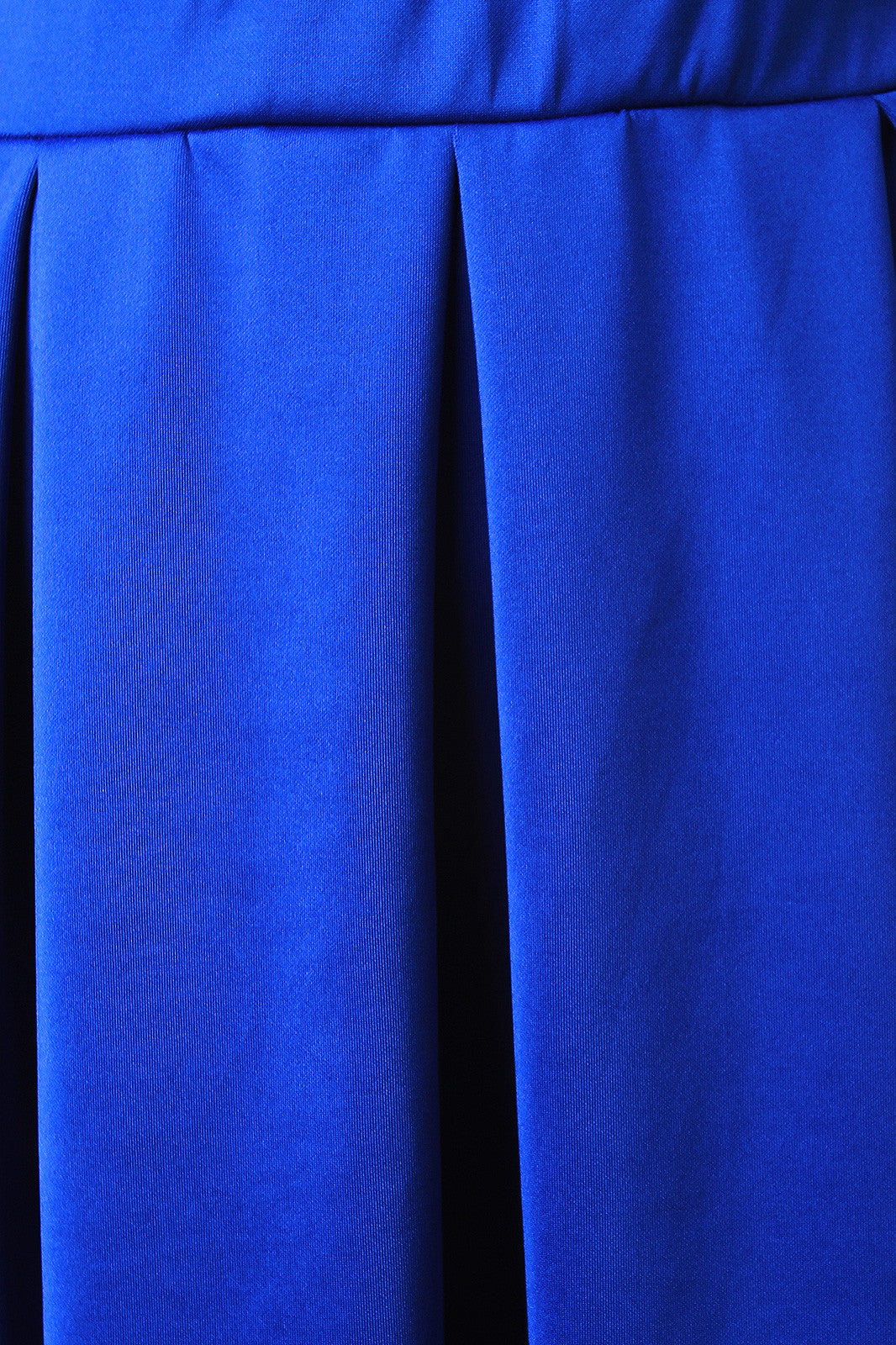 Box Pleated Knit Midi Skirt