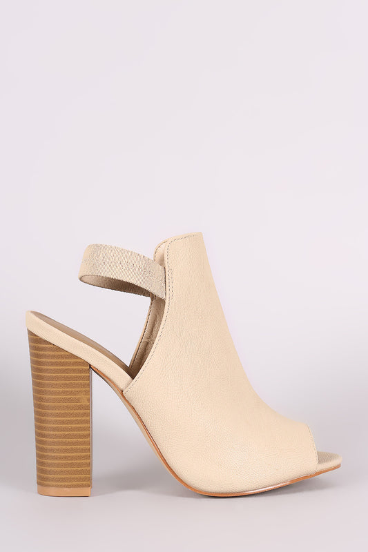 Liliana Elasticized Mule Chunky Heel