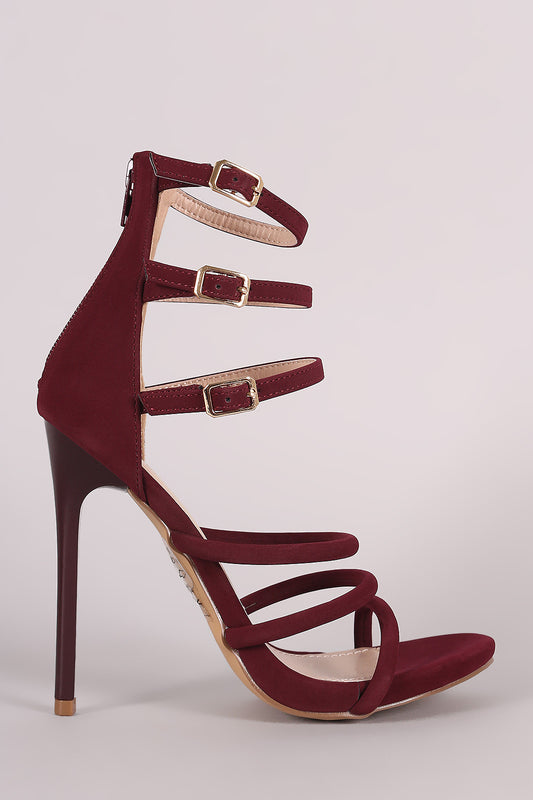 Shoe Republic LA Strappy Open Toe Heel