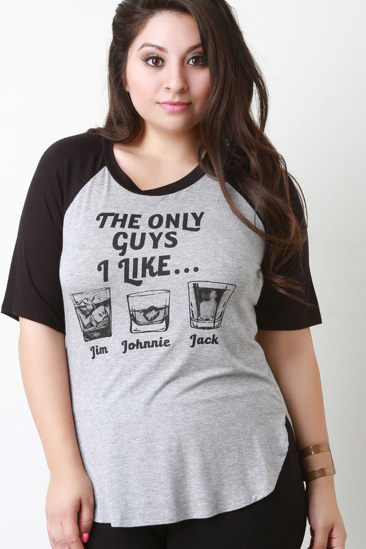 The Only Guys I Like Baseball Tee