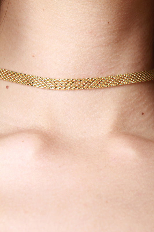 Panther Link Choker Necklace