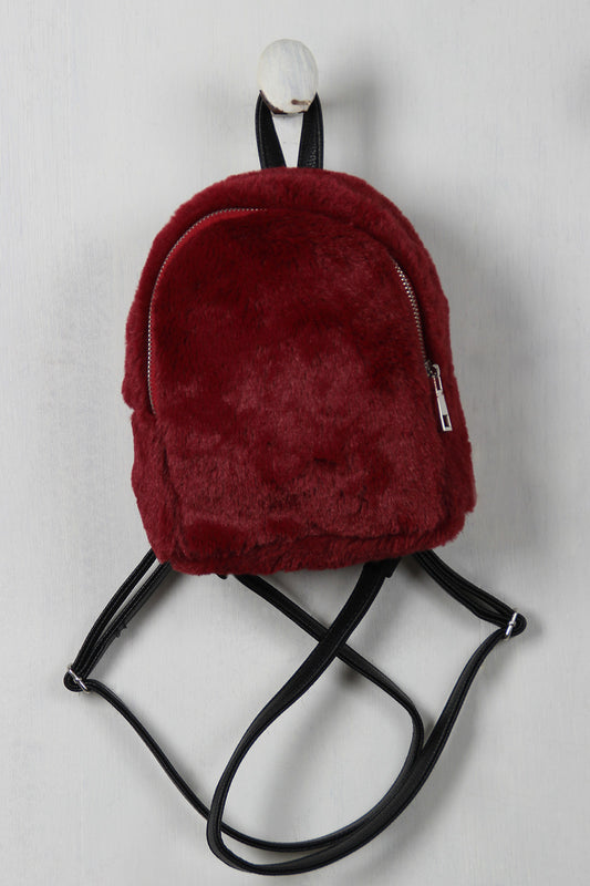 Faux Fur Mini Backpack