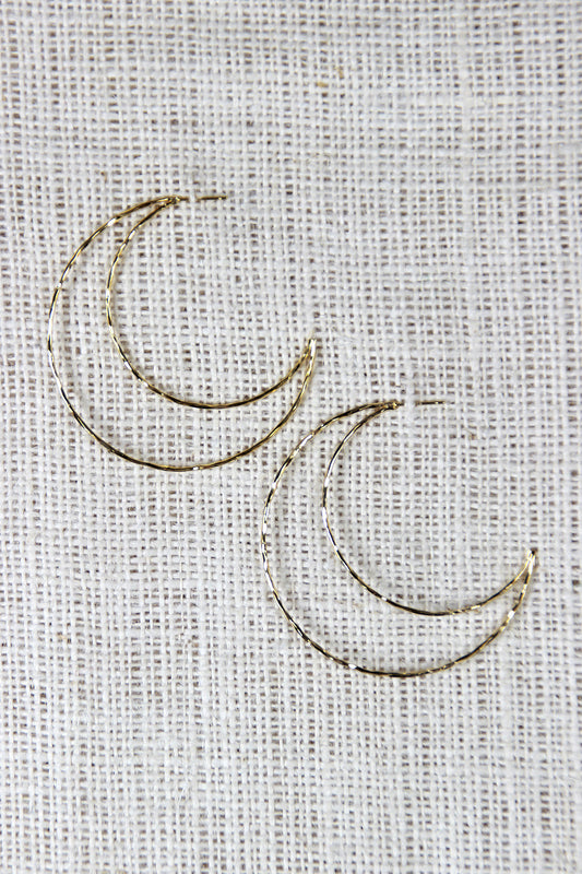 Hang By The Crescent Moon Earrings