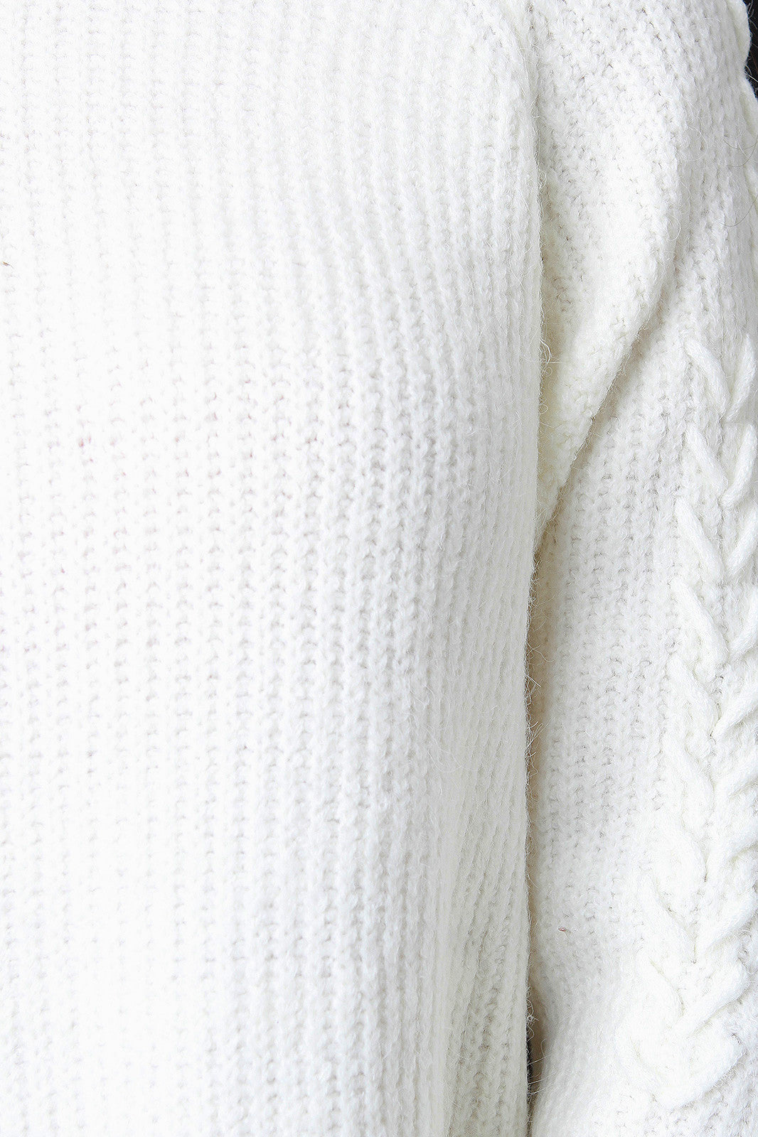 Chunky Knit Turtleneck Chevron Sleeves Sweater Dress