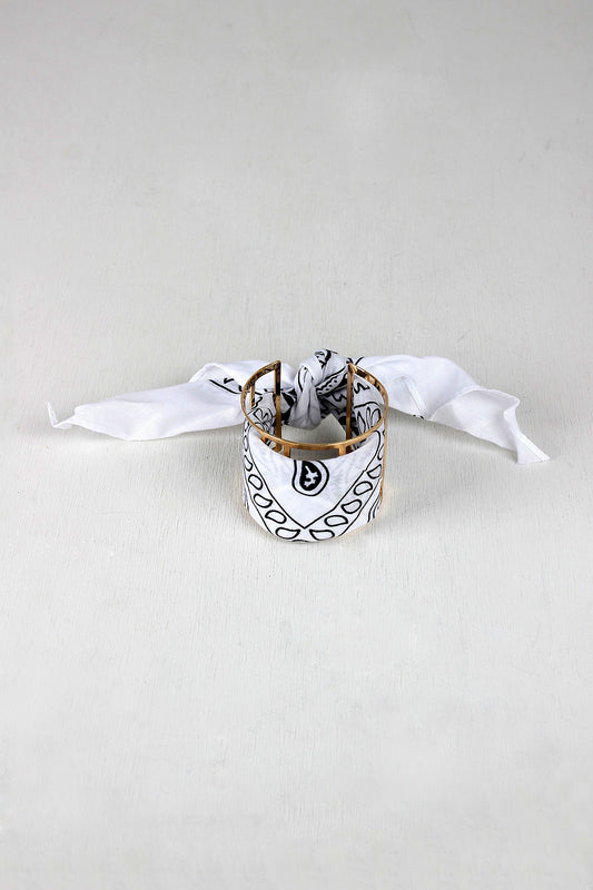 Paisley Bandana Open Cuff Bracelet