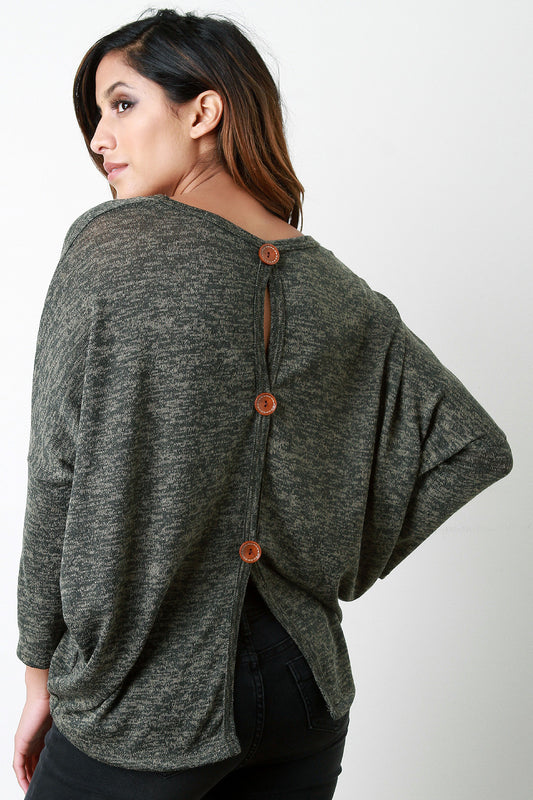 Button Me Up The Back Sweater