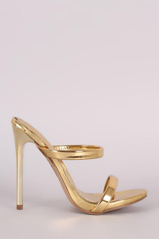 Shoe Republic LA Patent Two Band Stiletto Heel