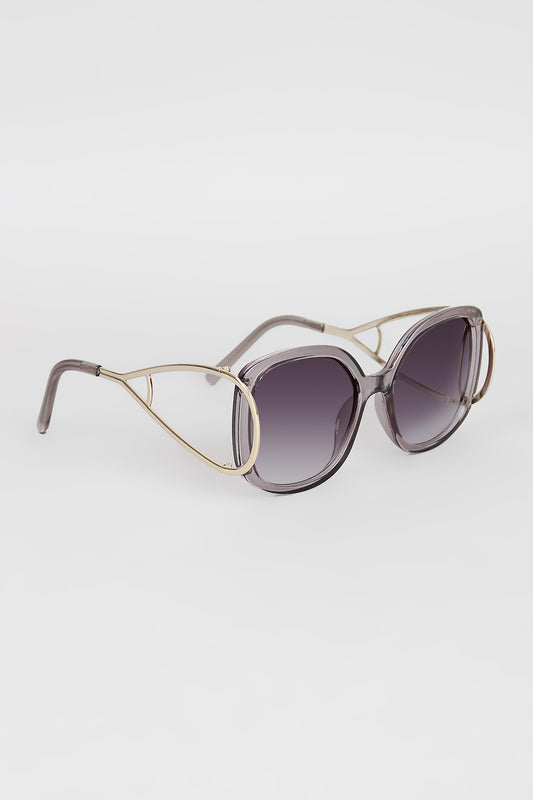 Open Side Square Frame Sunglasses