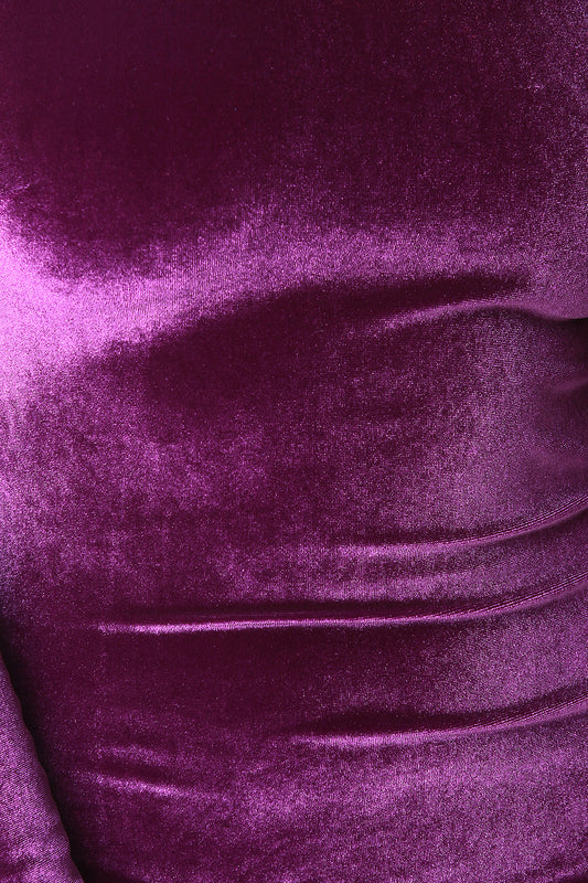 Velvet Strapless Midi Dress