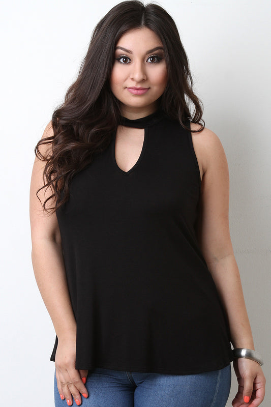 Keyhole Shift Top