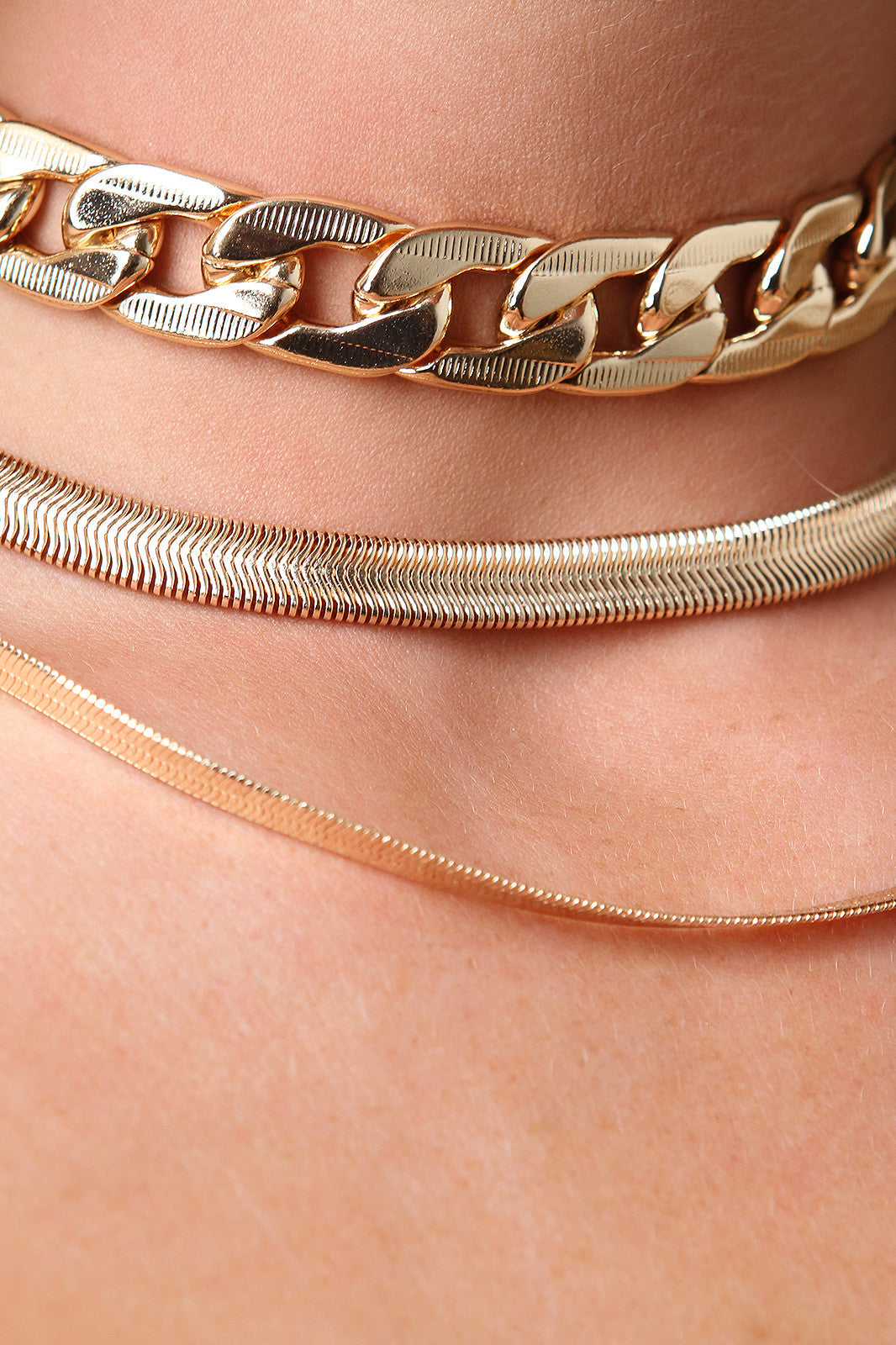 Chained Up Choker Necklace Set