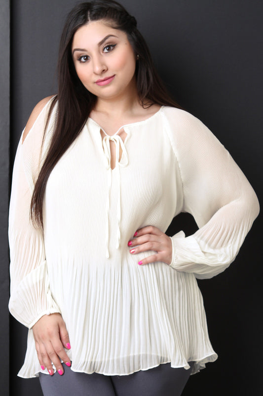 Chiffon Pleated Blouse