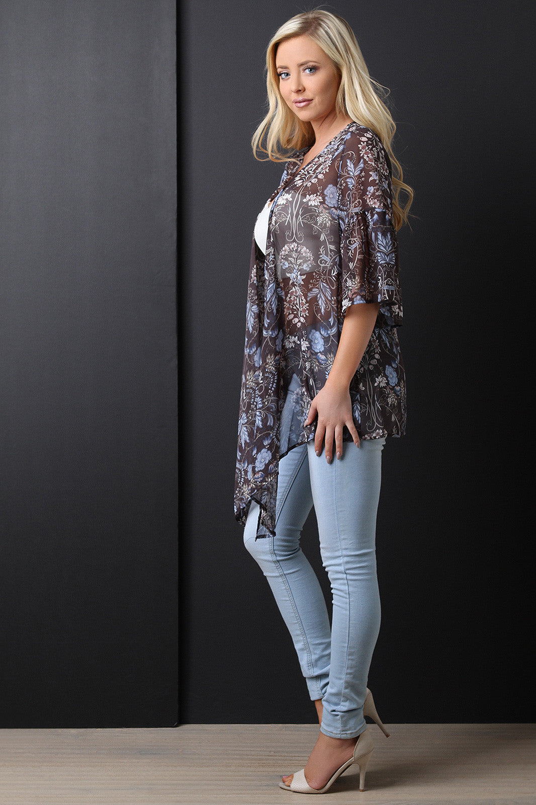 Chiffon Floral Kimono