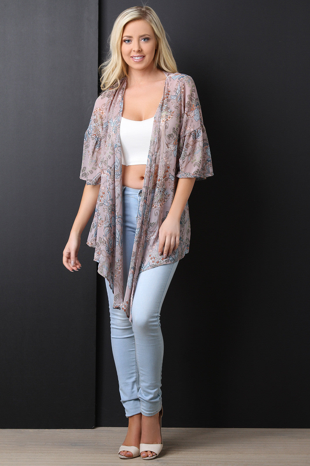 Chiffon Floral Kimono