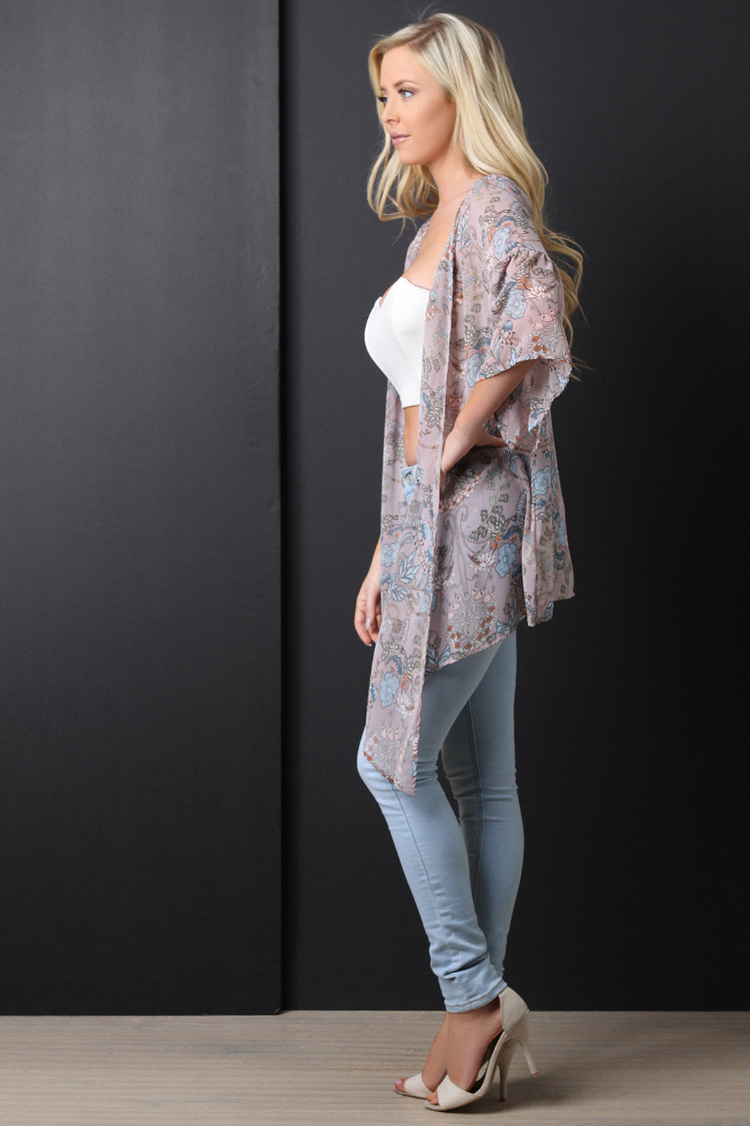 Chiffon Floral Kimono