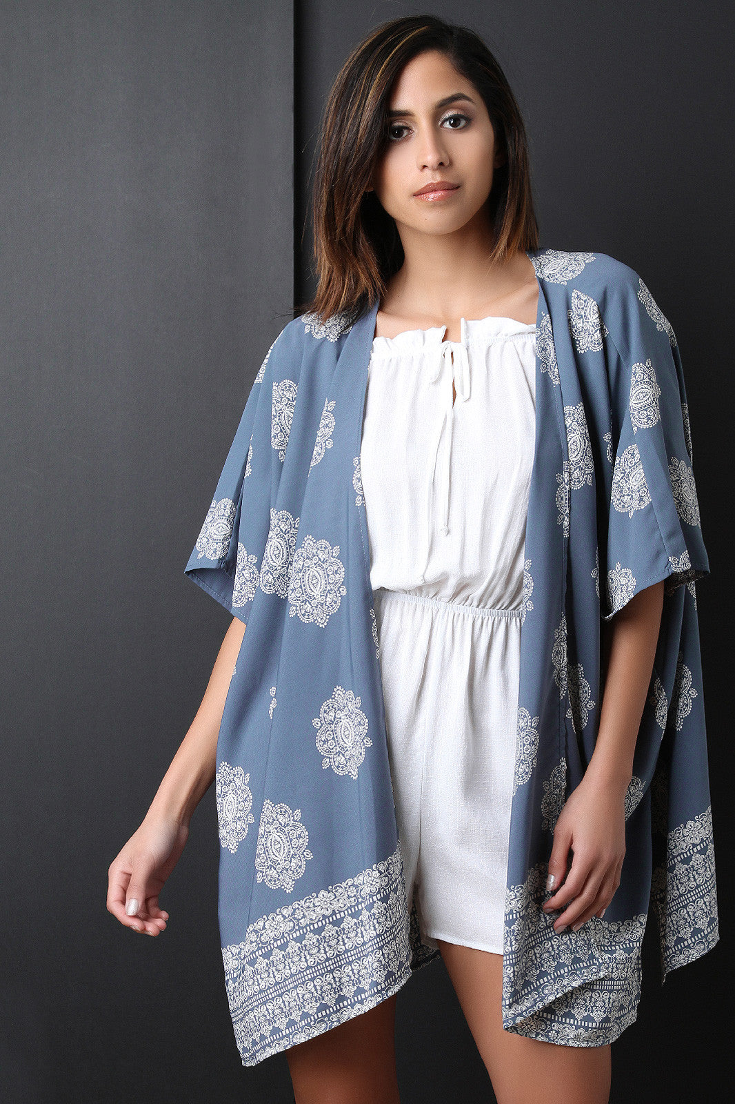 Bohemian Print Kimono