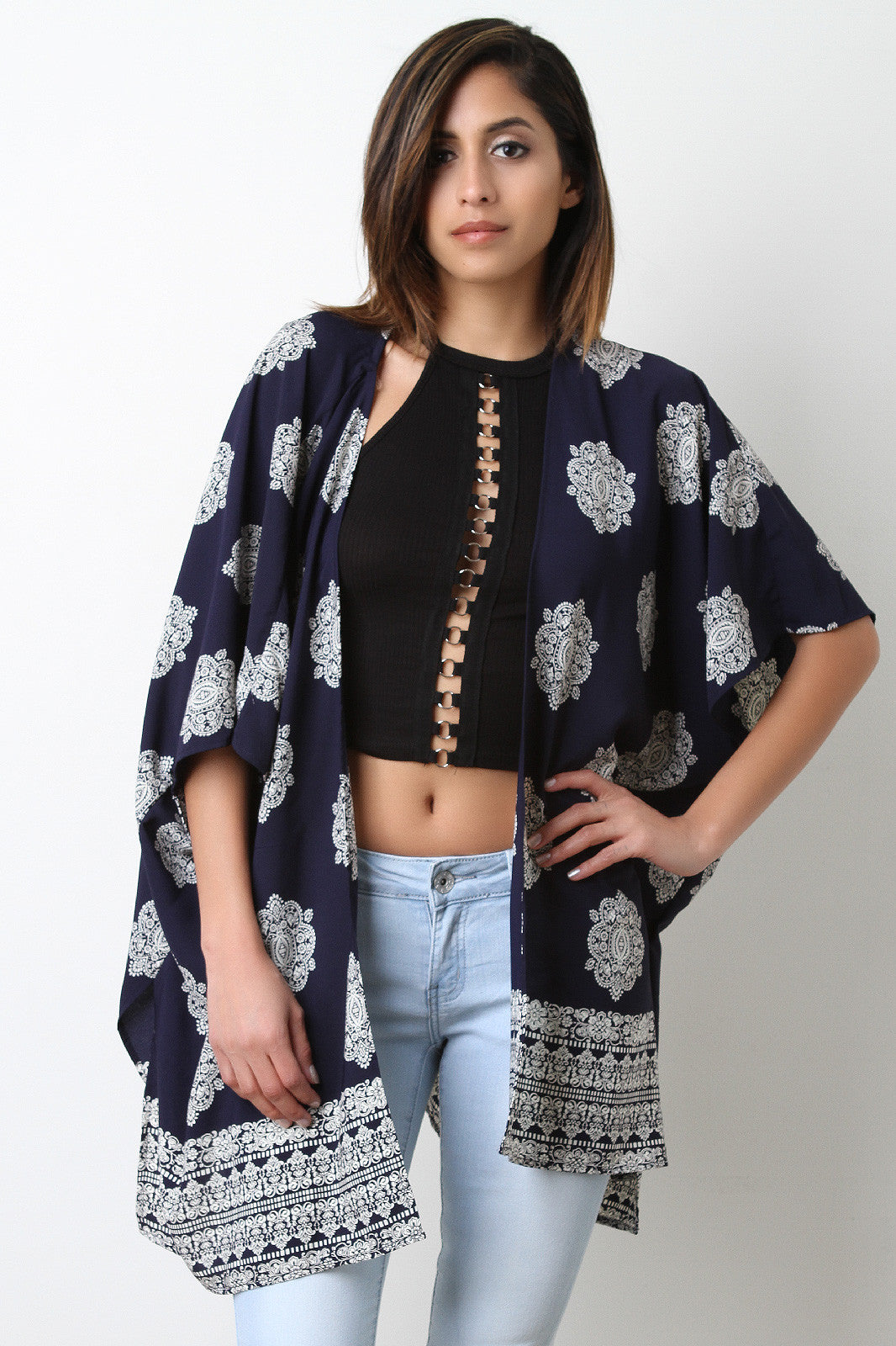 Bohemian Print Kimono