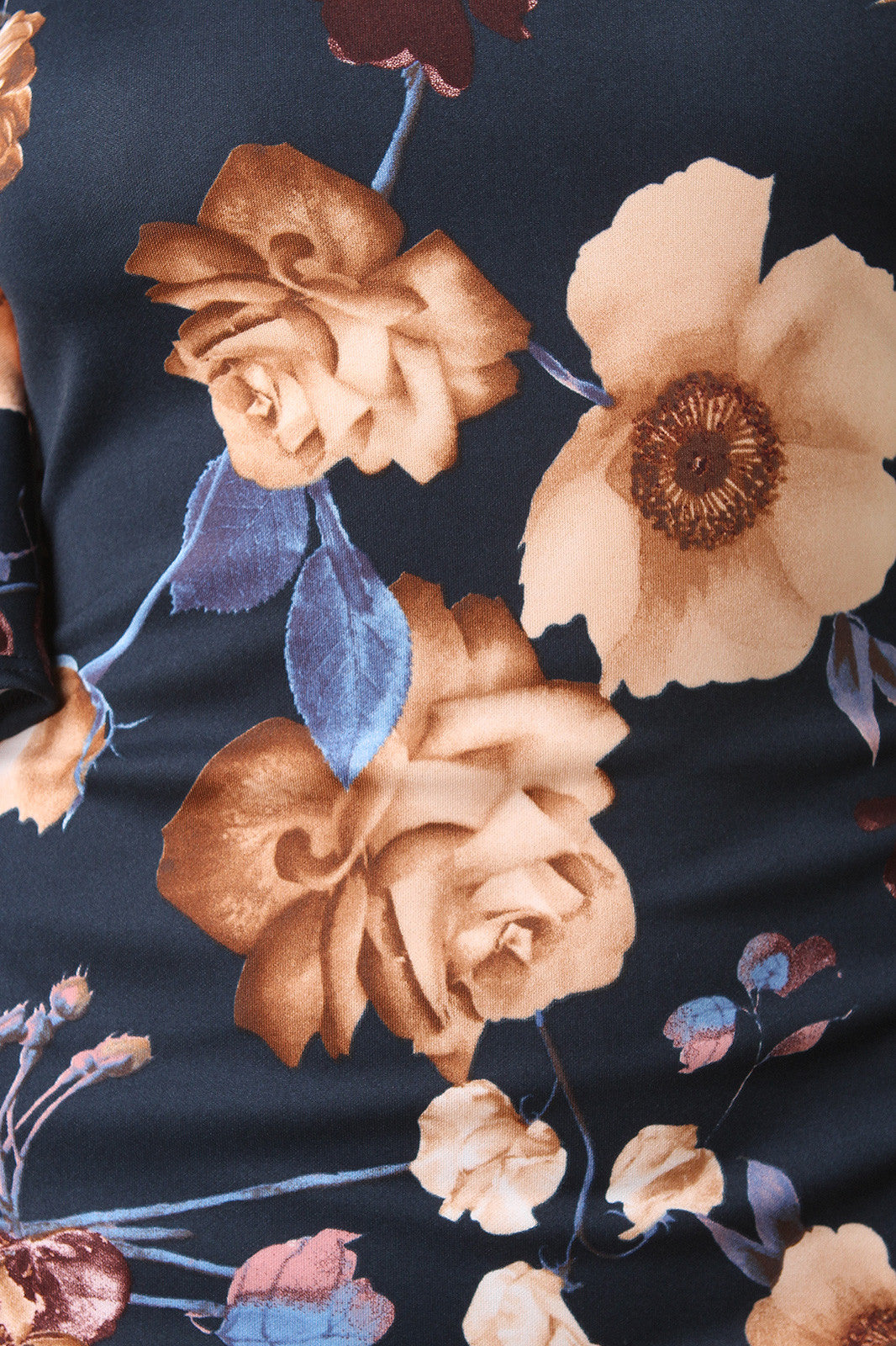 Bell Sleeves Floral Bodycon Bardot Dress