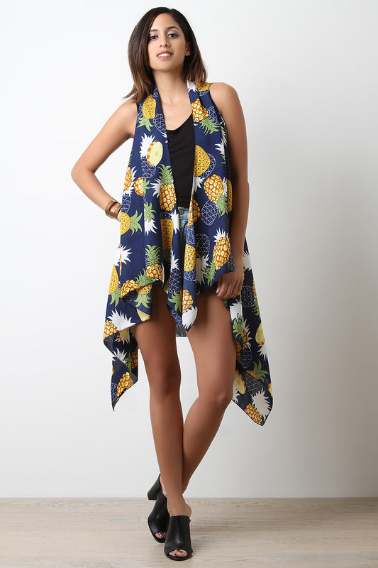 Pineapple Drape Vest