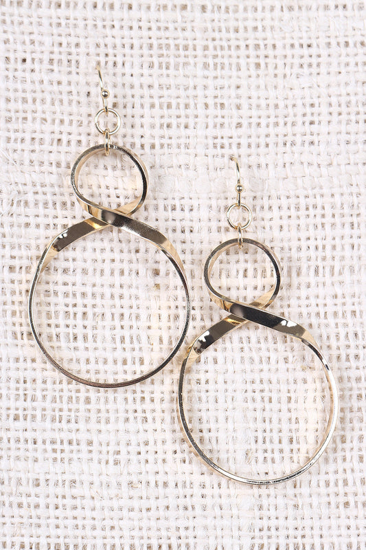 Twisted Eight Dangle Earrings