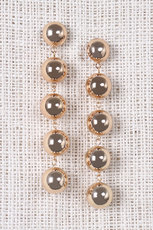 Half Sphere Ball Drop Earrings