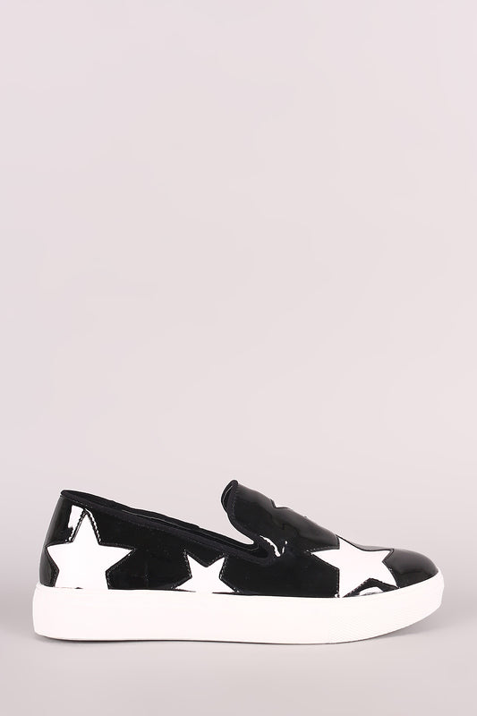 Wild Diva Lounge Stars Accent Slip On Loafer Sneaker