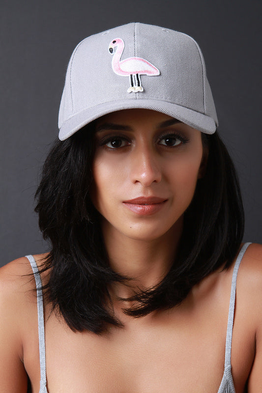 Flamingo Patch Baseball Cap