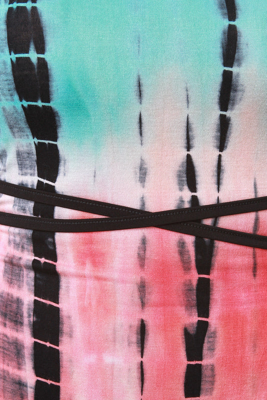 Tie-Dye Strappy Maxi Dress