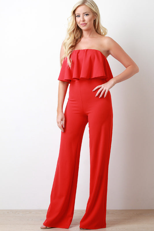 Flutter Tube Wide Leg Jumpsuit