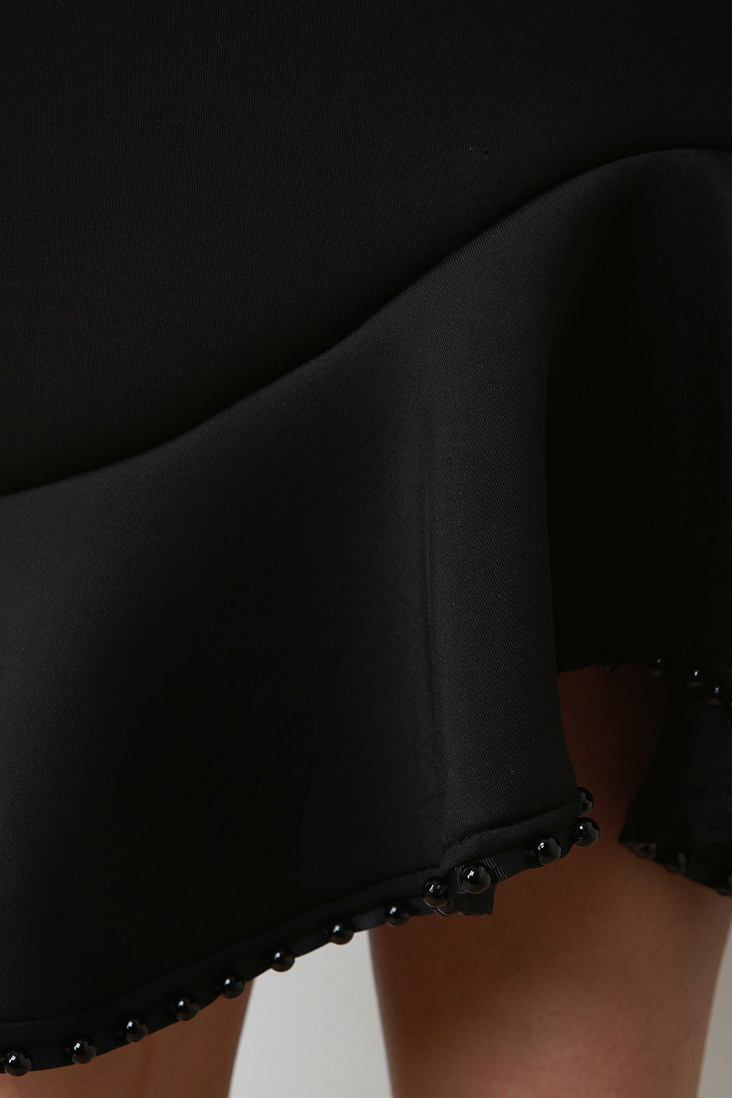 Beaded Ruffle Asymmetrical Midi Skirt