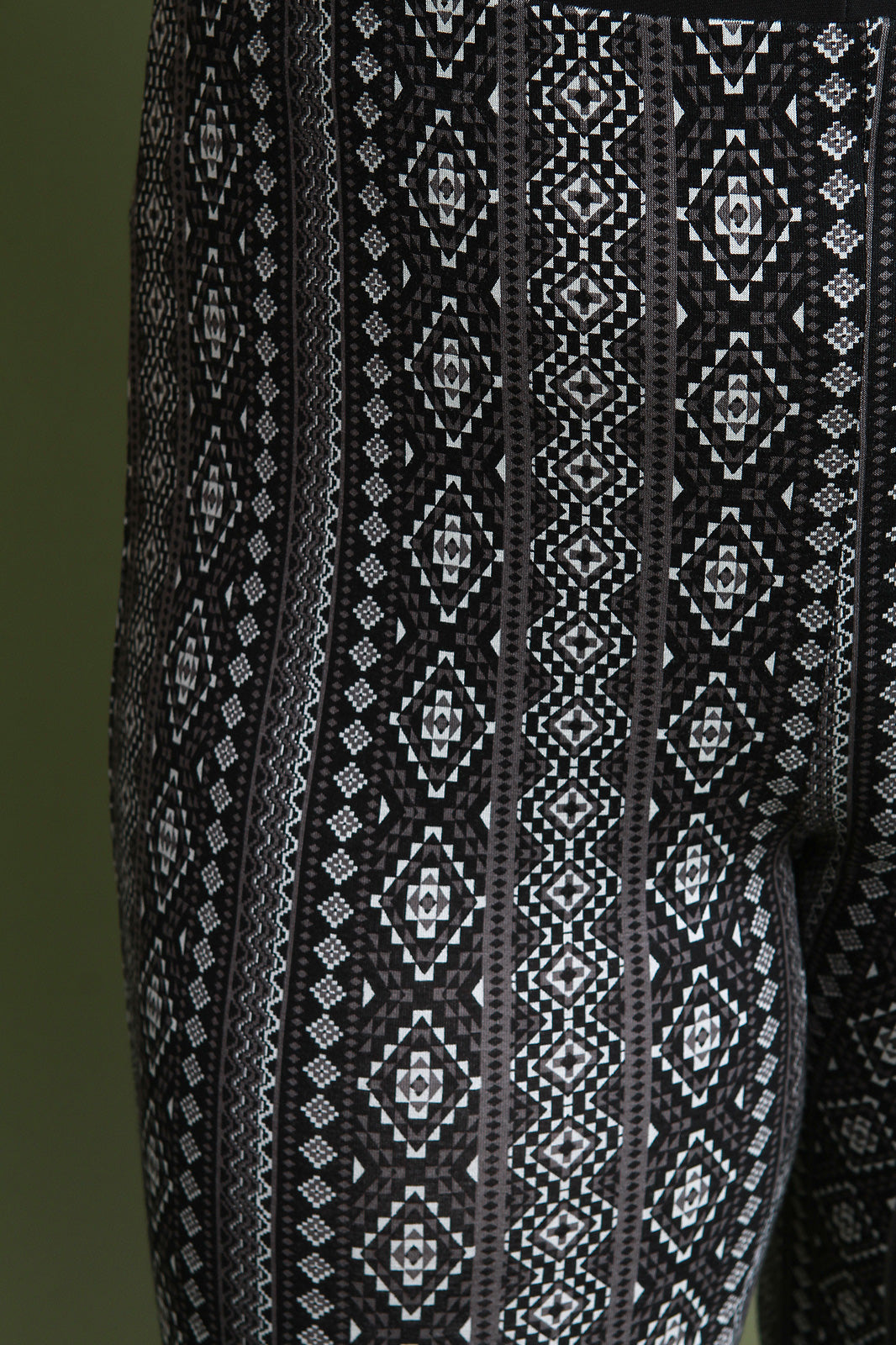 High Waisted Tribal Print Flare Pants