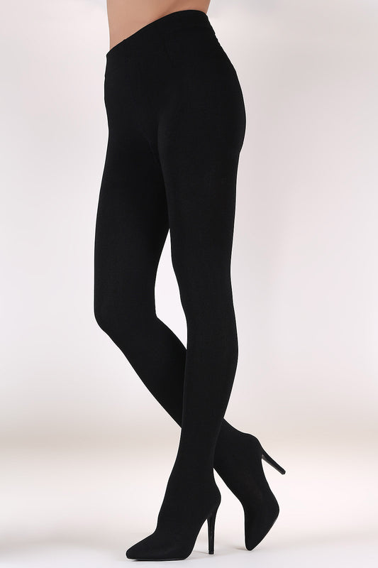 Stretched Kit Pointy Toe Stiletto Legging Boots