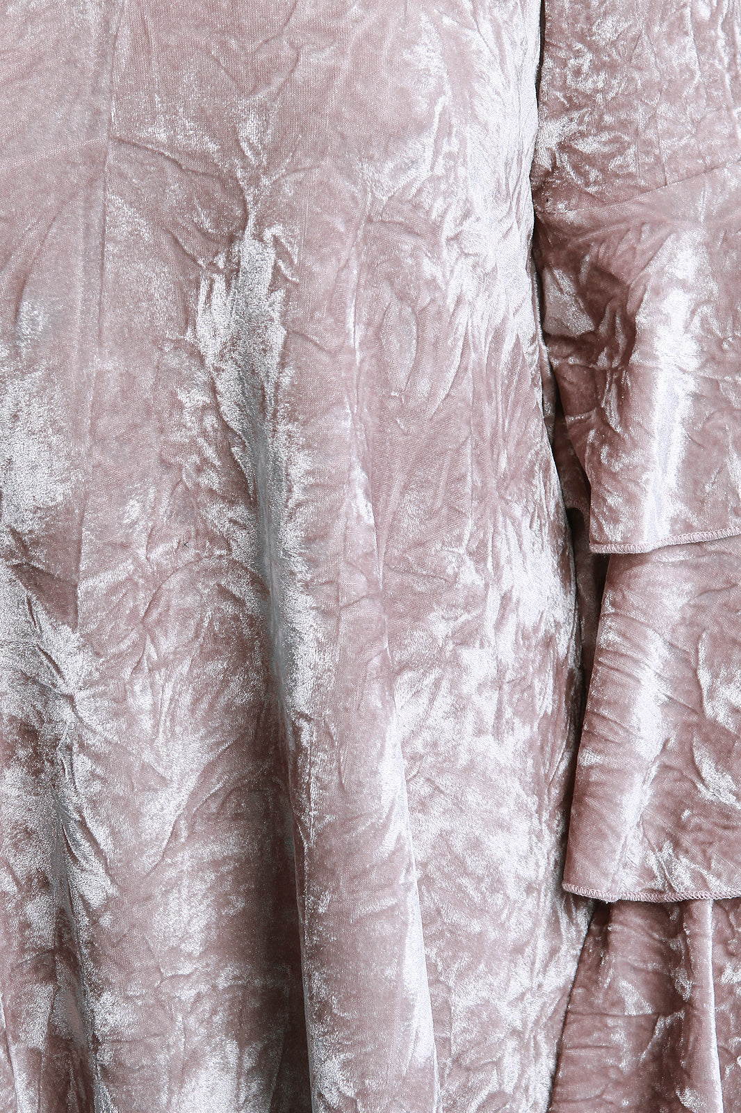 Trumpet Statement Sleeves Crush Velvet Dress