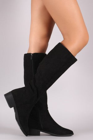 Bamboo Suede Classic Riding Knee High Boots