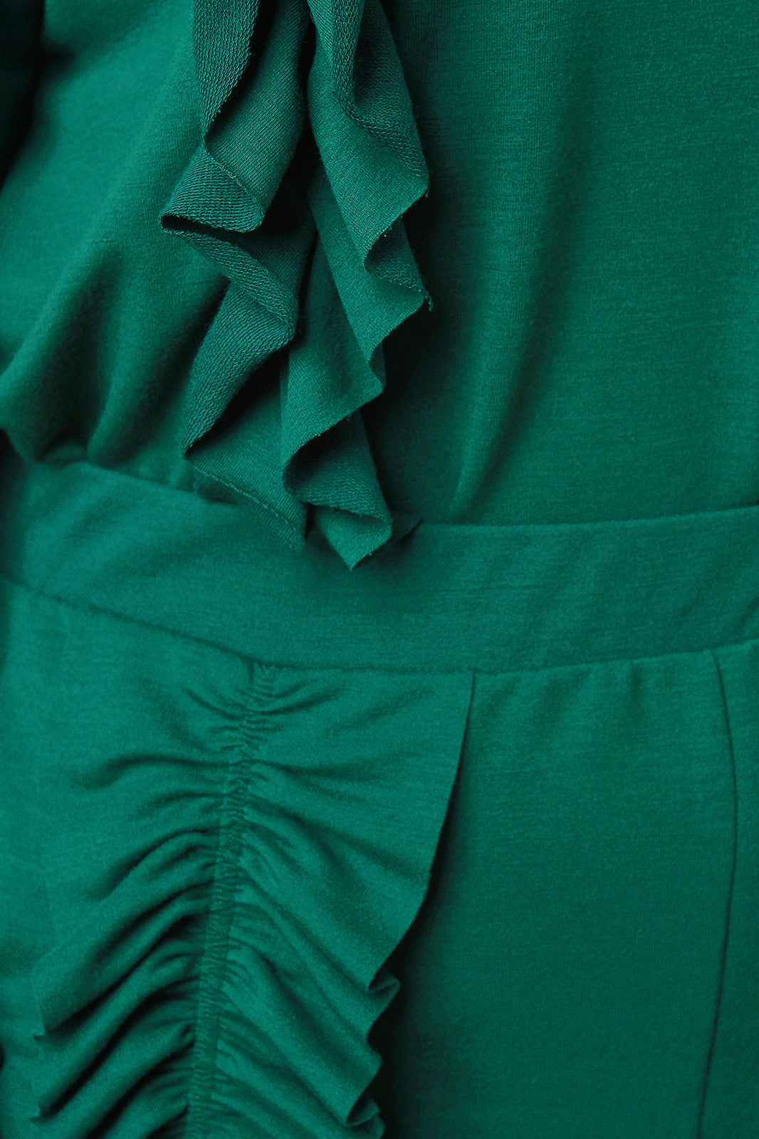 Ruffled Sleeves Sweatshirt With Jogger Pants Set